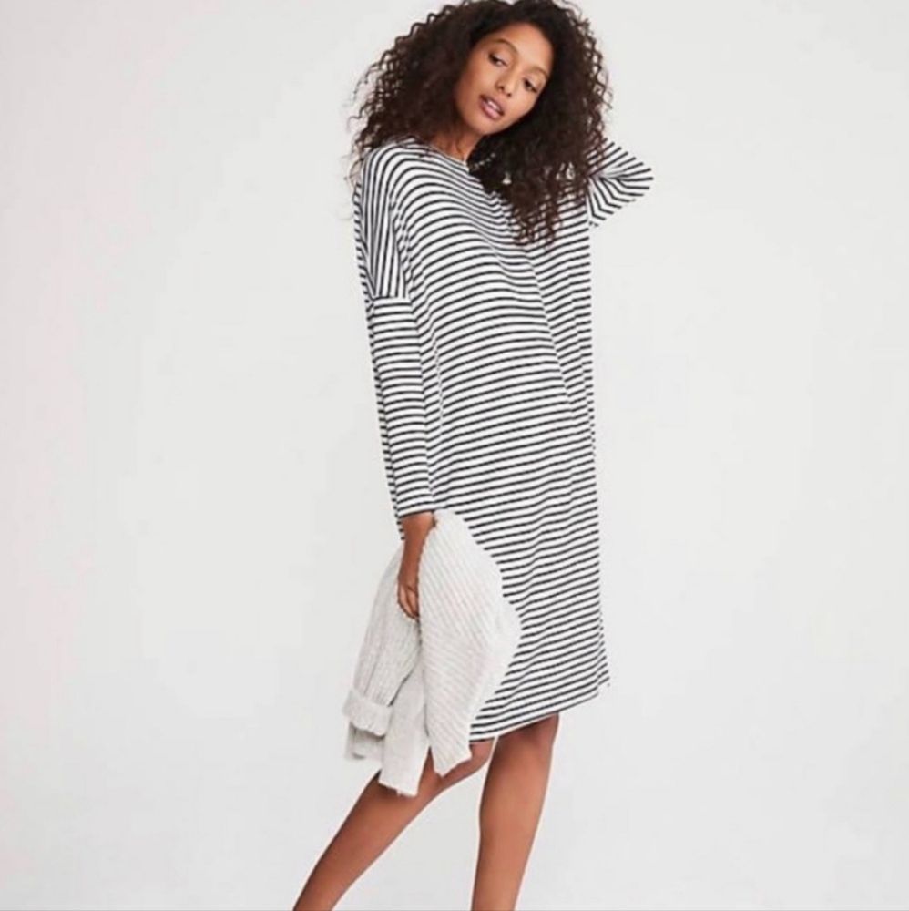 Lou & Grey Striped Dolman Sweater Dress